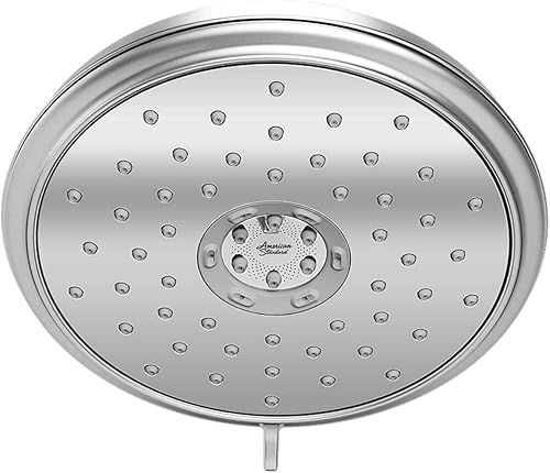 American Standard 9138073.002 Spectra Plus - Cabezal de ducha tradicional fijo que ahorra agua, 1.8 GPM, cromo pulido