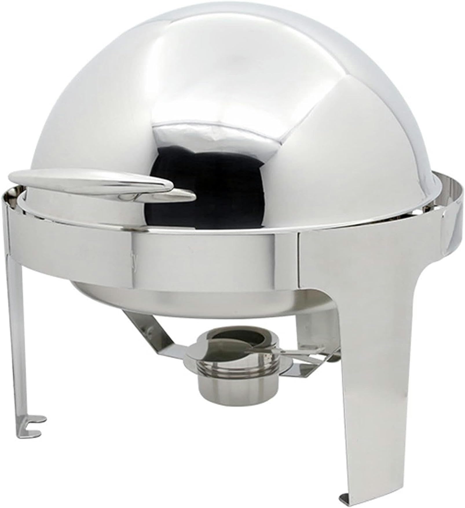 Scaldavivande - Set da Buffet Termico con pentola Calda, Piastra in Acciaio Inox con Coperchio in Vetro, Doppia Copertura in Acciaio per Eventi di Catering.