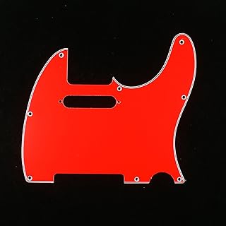 (D82) 3 Ply Guitar Pickguard Fits Telecaster Tele Standard RED