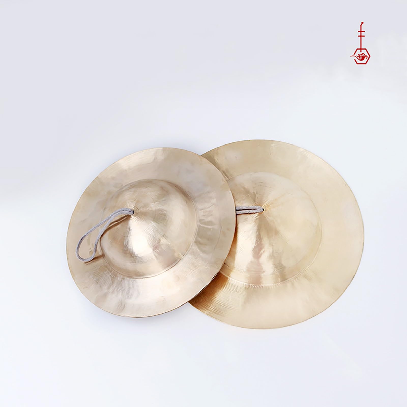 Chinas Kampf gegen Musikinstrumente Kupfergang, Big Head Becken Fingerbecken 1 Paar, Traditionelle China Becken Kupfer(36CM)