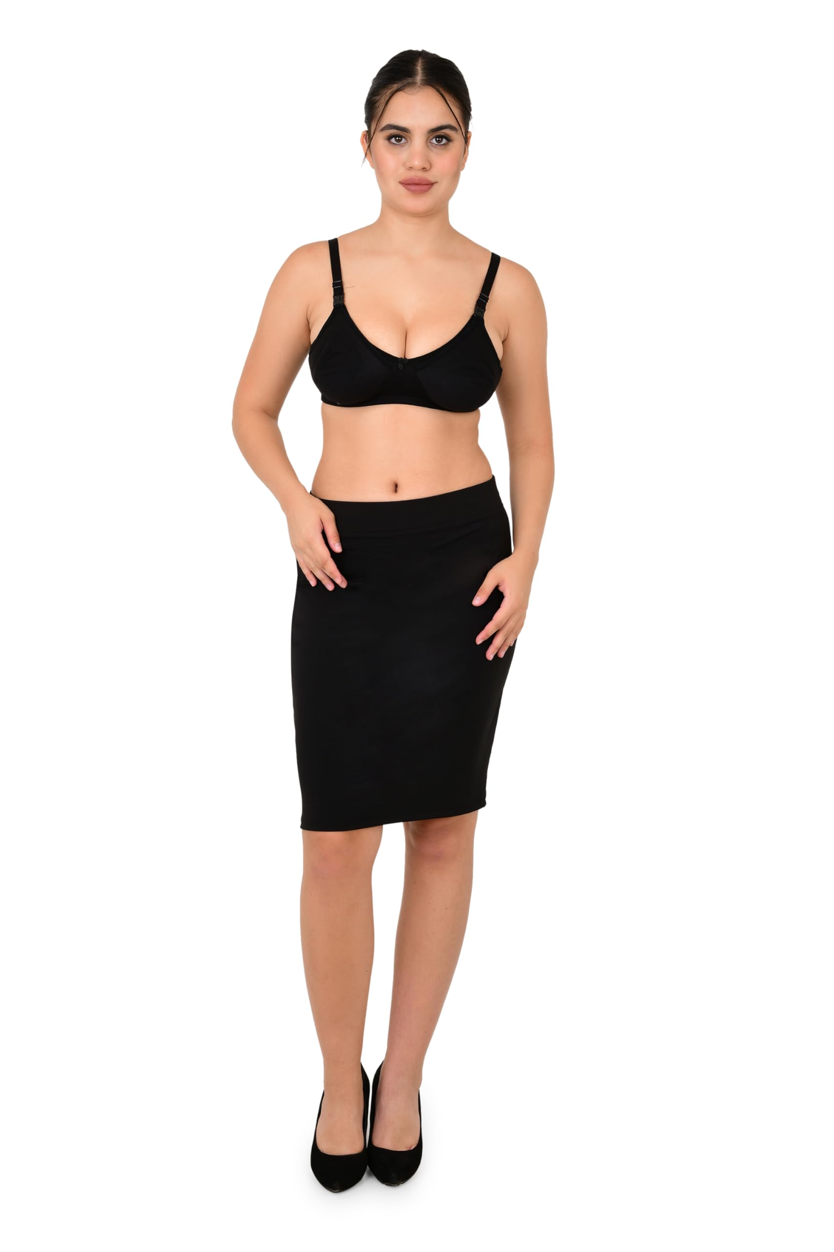 gobles Women's Cotton Full Cup Non-Wired & Non-Padded Feeding Bra | Nursing Bra (Black, Size-44)-picture-29