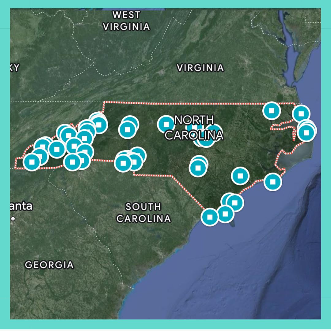 North Carolina Adventure Bucket List: 50 Rubbelkarten für Outdoor-Aktivitäten, Touristenattraktionen und Roadtrips – perfektes Reisegeschenk und Leitfaden für Erkundungen