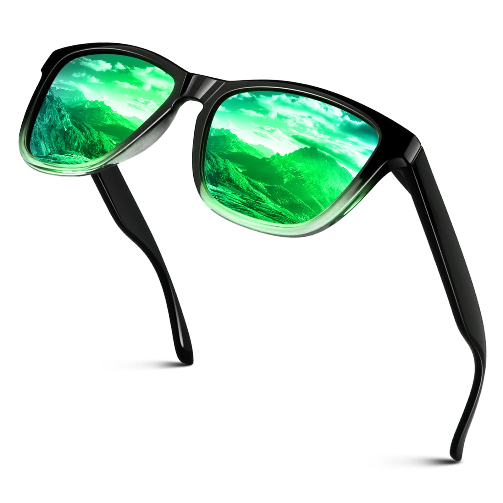 CGID Gafas de Sol Polarizadas Hombre y Mujer Retro Deportivos 80's Ultra Light Protección UV400 MJ17