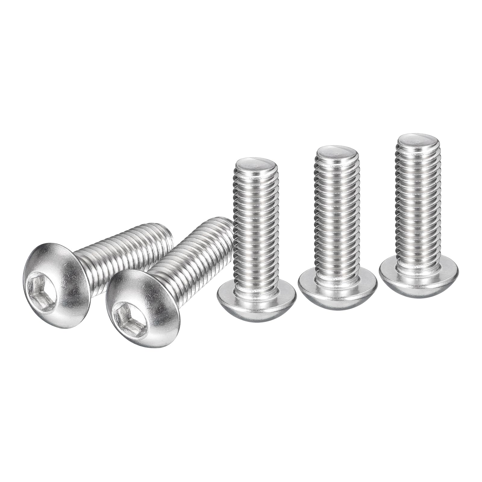 DTGN M10-1.5x30mm Button Head Socket Cap Screws, 20Pack, Good for Machine, 304 Stainless Steel 18/8