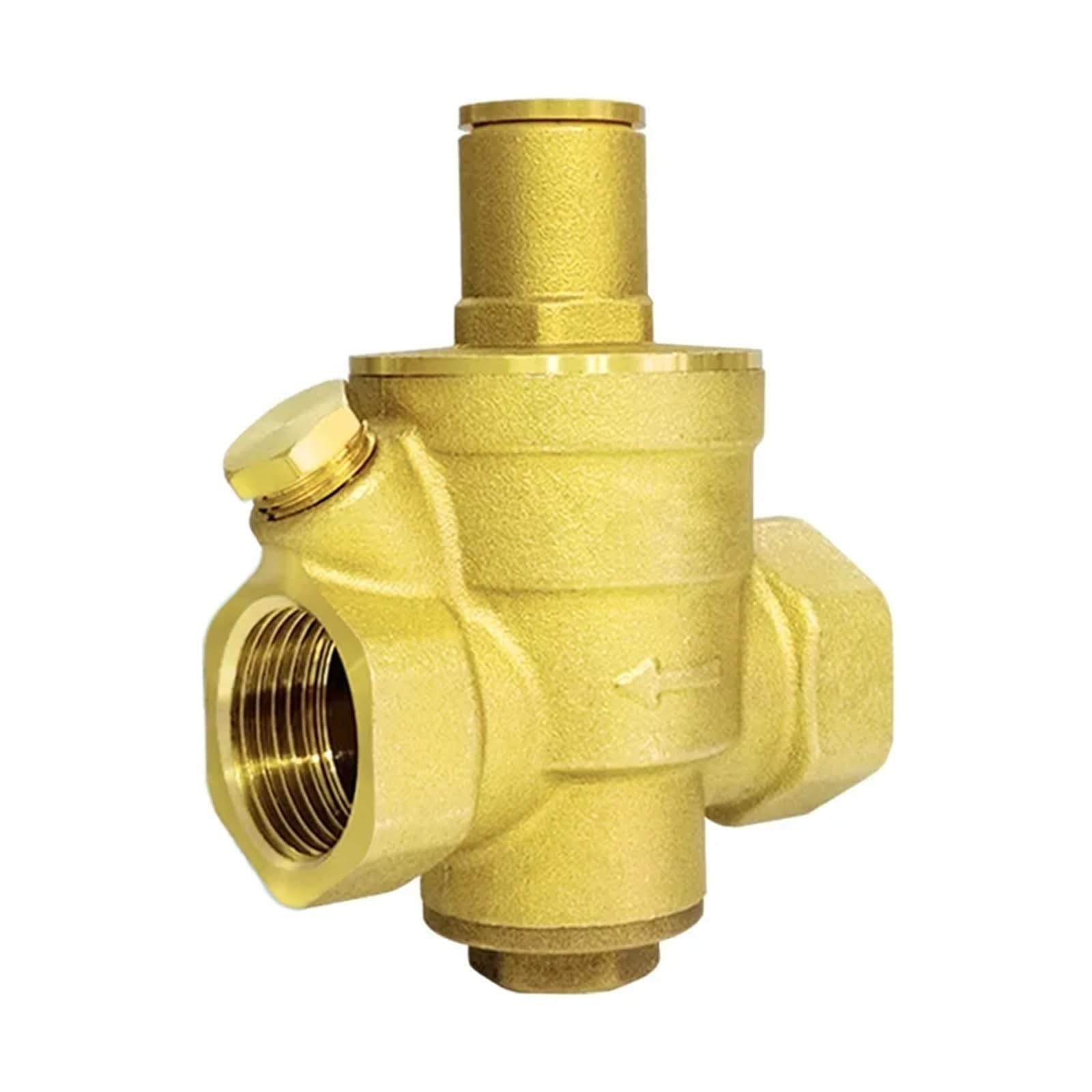 Válvula Reductora Y Mantenedora De Presión De Agua De Latón De 1/2", 3/4", 1" Y 2" DN15/DN20/DN25/DN32, Regulador Y Válvula De Alivio Ajustable.(DN40)