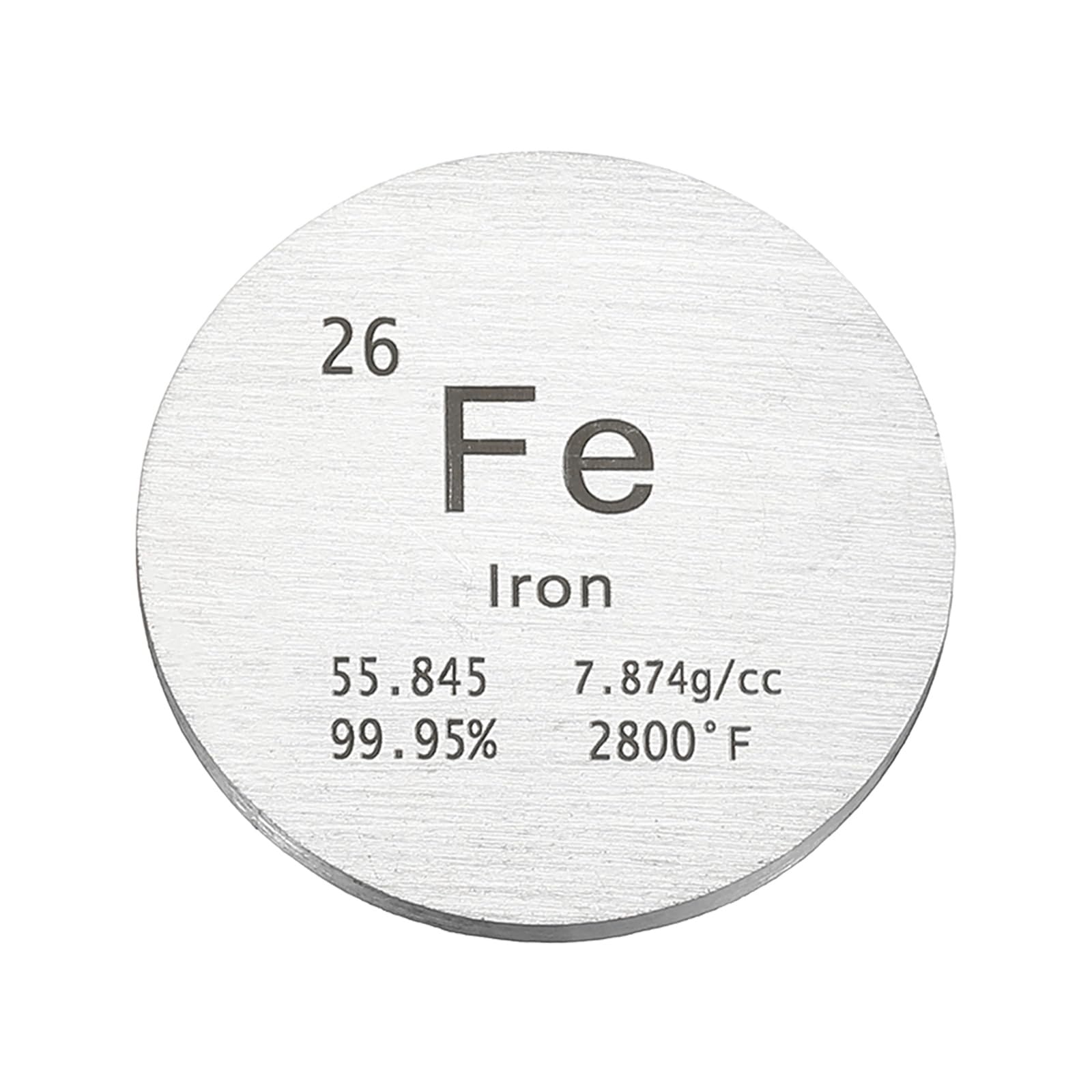 Plaques circulaires en fer à haute densité pour expériences et table périodique