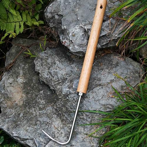 Extrator manual de ervas daninhas de 40,6 cm é feito de aço inoxidável ferramenta de remoção de erva