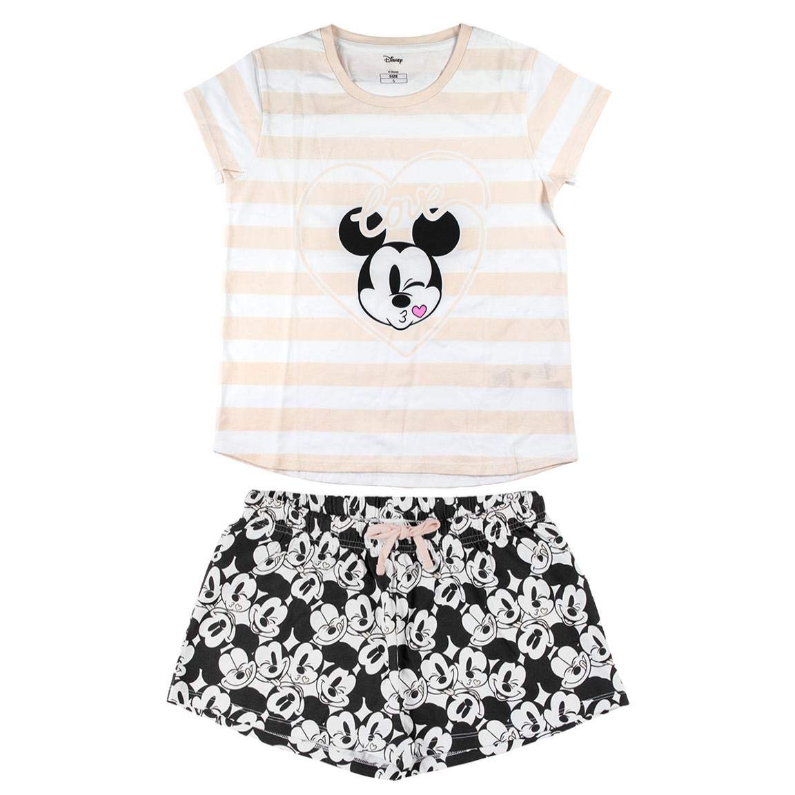 CERDÁ LIFE'S LITTLE MOMENTS Mujer Pijama Corto Minnie de Color Rosa-Licencia Oficial Disney