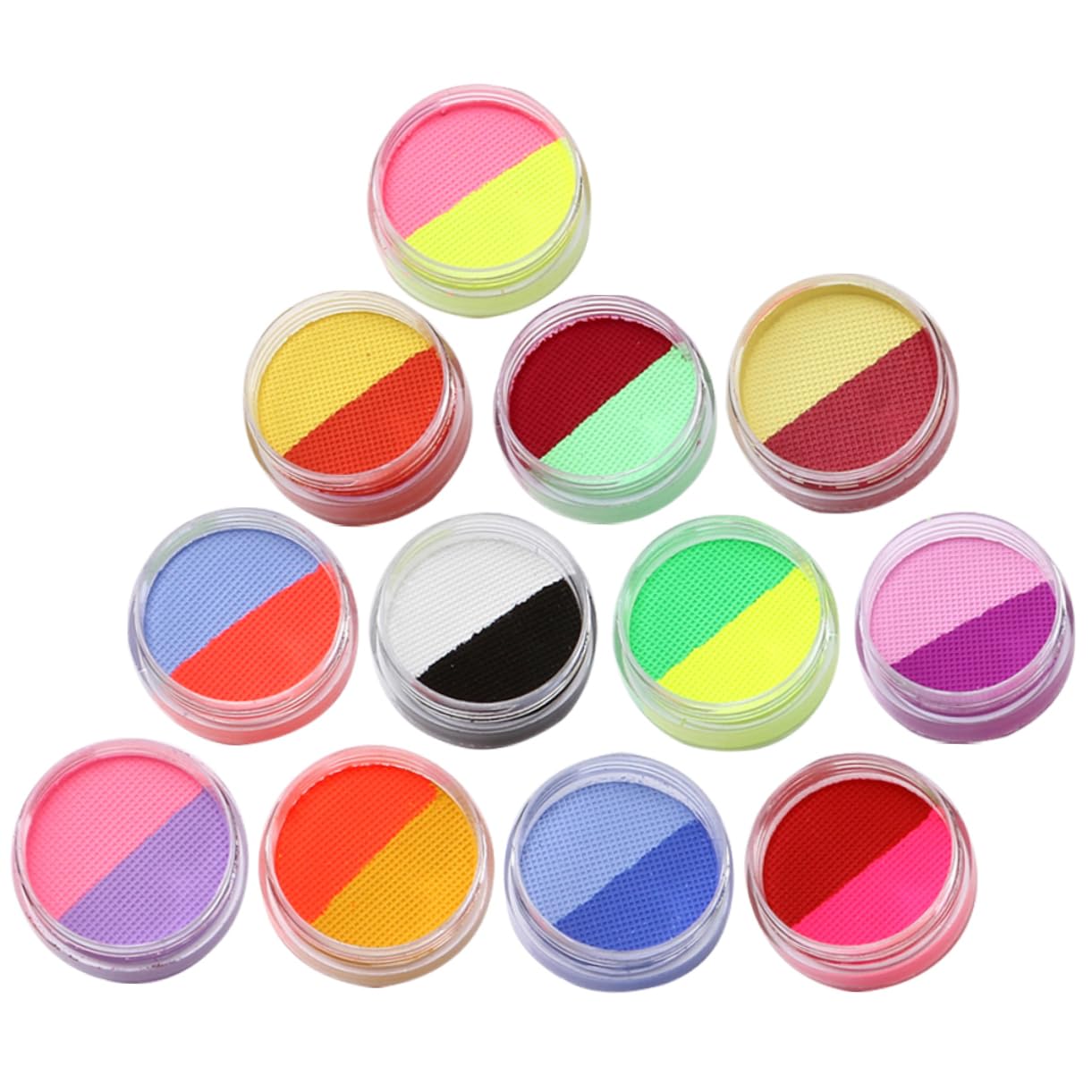 DIYEAH 1 Set Color Body Face Paint Safe Washable Cosmetic Paints for Festivals and Parties for National Flag Designs and Creative Makeup Looks
