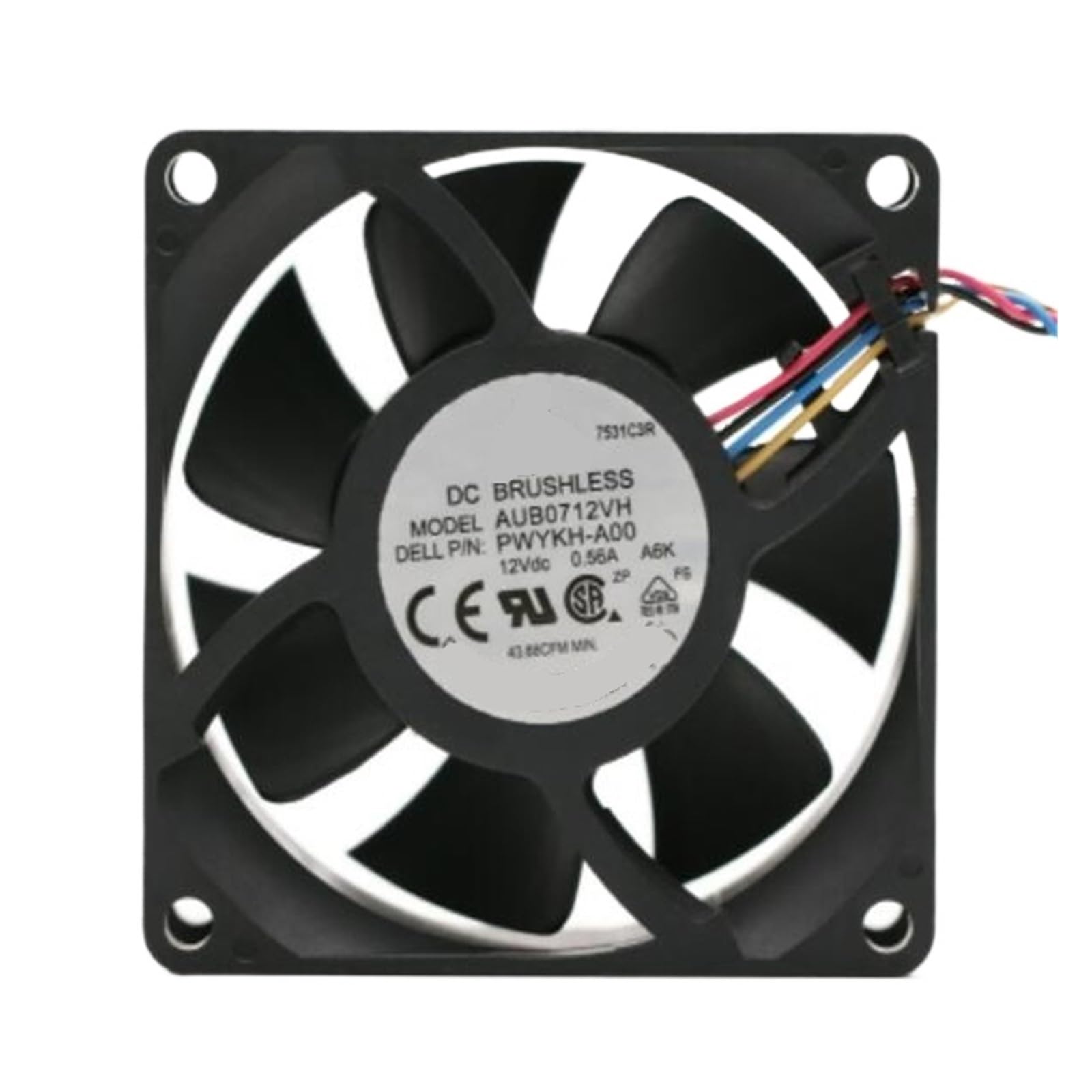 Aub0712vh résout surchauffe alimentation ventilateur 7cm 4 fils