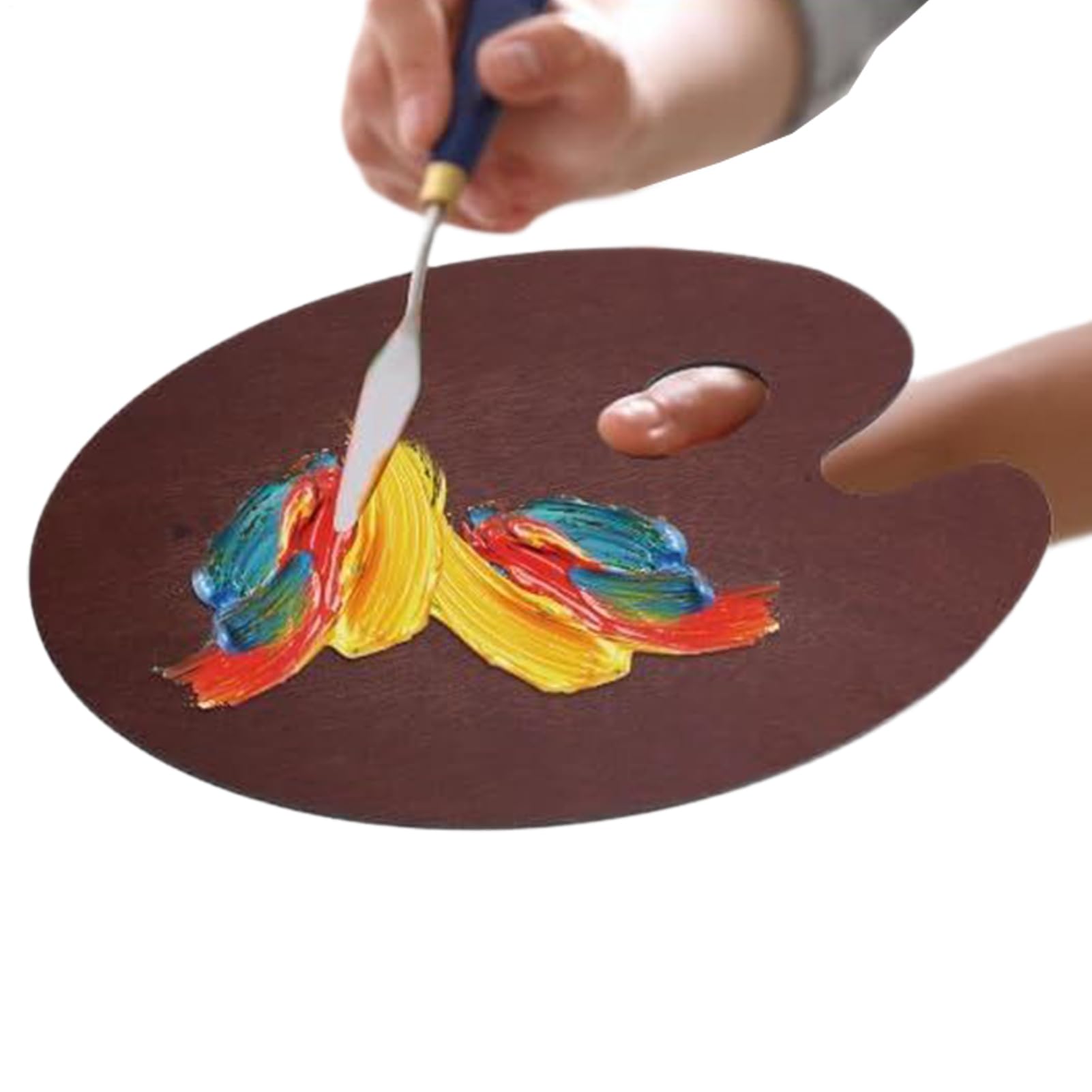 希少 完全手工品 100%イタリア製パレット 油絵 世界最大 Amazon.co.jp: 木製絵の具パレット, 木製カラーミキシングトレイ, 油絵
