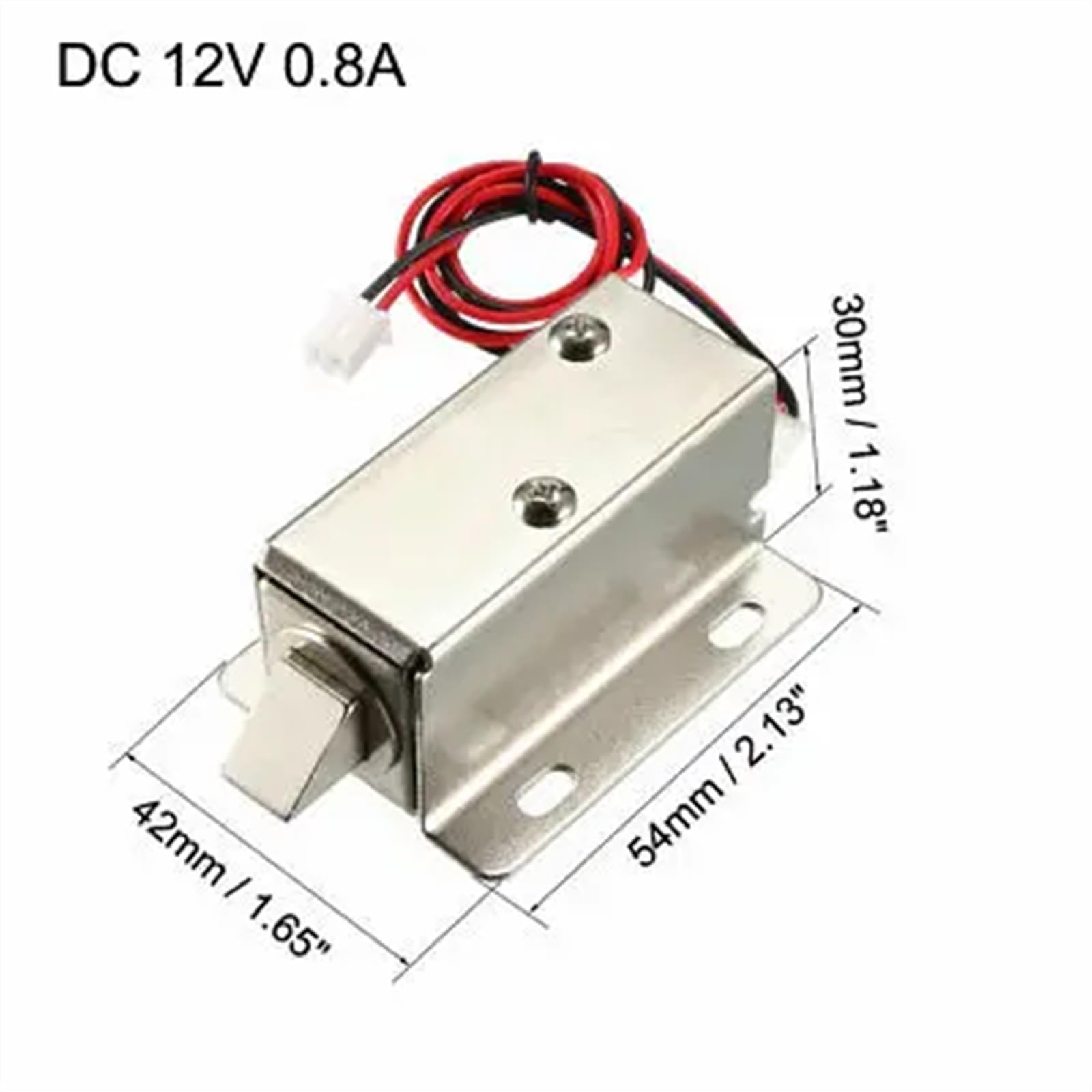 1 szt. 12 V 0,8 A 11,4 mm elektromagnetyczny zamek elektromagnetyczny do zamka drzwi elektrycznych