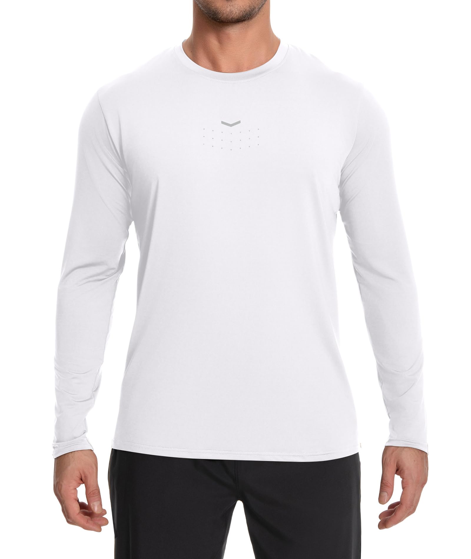 Boyzn Herren Langarmshirt T-Shirts, UPF 50+ UV Schutz Schnelltrocknend Funktionsshirt, Atmungsaktiv Langarm Sportshirt Gym Running Tops Outdoor Workout Oberteil für Männer