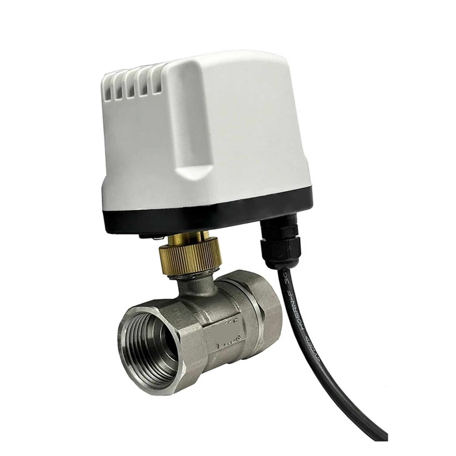 Vanne à bille électrique DN15 en acier inoxydable AC220V à trois lignes commande unique