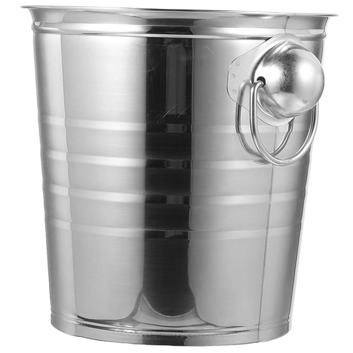COLLBATH Secchiello Portaghiaccio Doppio Manico 7l in Acciaio Inox Argent