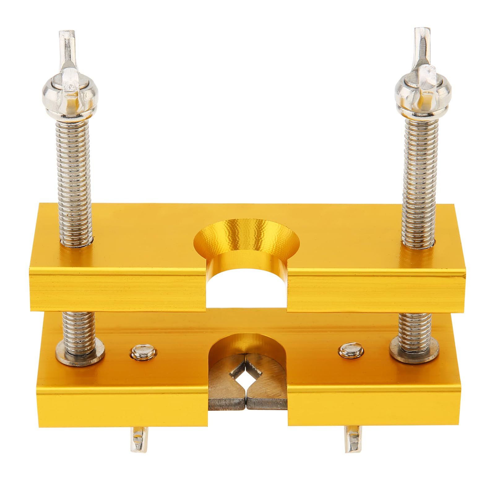 Outil d'attracteur à emporte-bouche réglable outil de détenteur de dispositif d'attracteur pour les instruments en laiton Trumpet Trombone Horn （Gold）