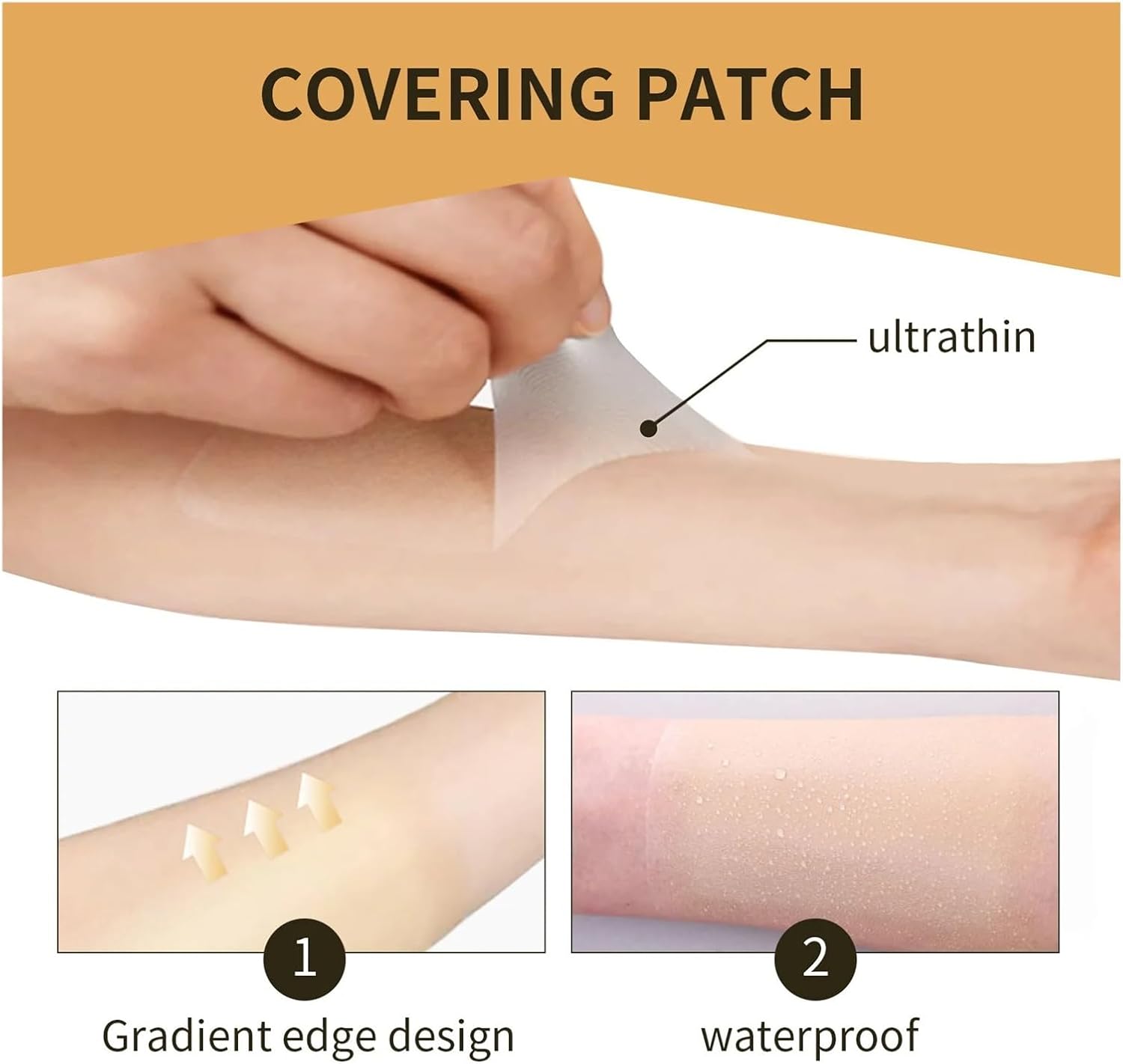 Tattoo Cover Up Patch 12PCS Concealer Patch Efficiently Concealing Scar Invisible Tapes