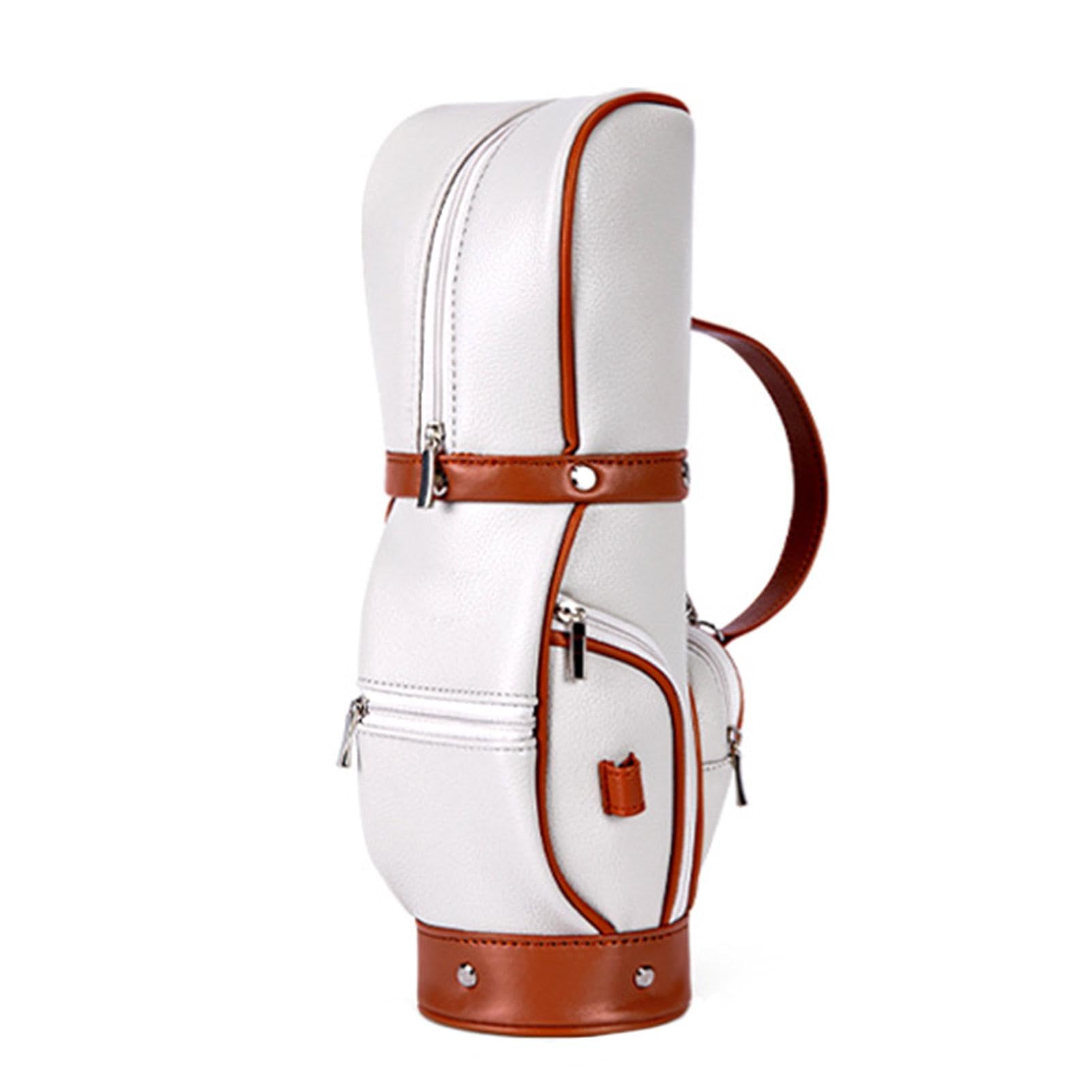 Kleine Golftasche, kleine Golftasche, Golftasche, Golf-Trainingsausrüstung im Freien, einfache Umhängetasche aus PU-Leder für Geburtstage, Weihnachten, Geschenke