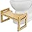 Squatty Potty Tao Bamboo Adjustable Toilet Stool, 7 & 9 Height, Bathroom Stool for Kids and Adults, Brow