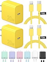 Vista 10 de Cargador para iPhone de carga rápida USB C, cargador tipo C, carga iPad con cable de carga C de 6 pies, compatible con iPhone14/14 Pro Negro