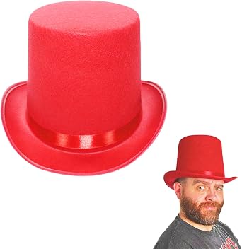 Top Hat for Men and Women Magician Ringmaster Hats Costume, Halloween, Cosplay, Dress Up Party Hat,Themed Parties