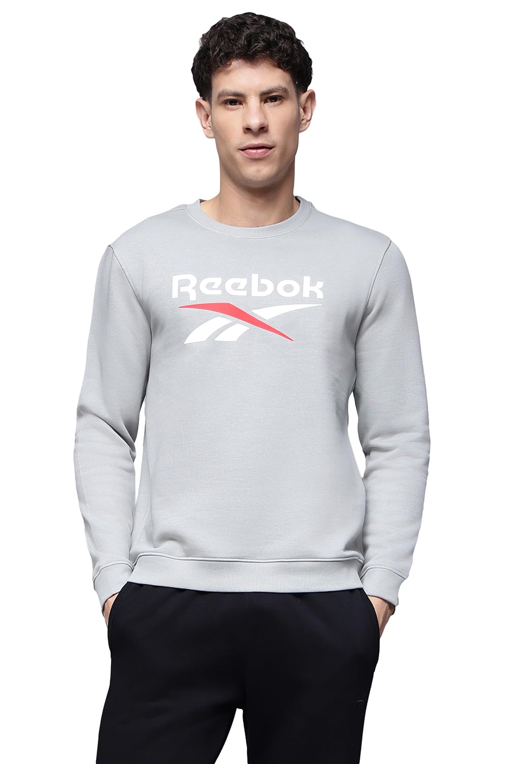 Reebok Men’s Classic Crew Sweatshirt – Cozy Fleece Pullover, No Hoodie Design-picture-12