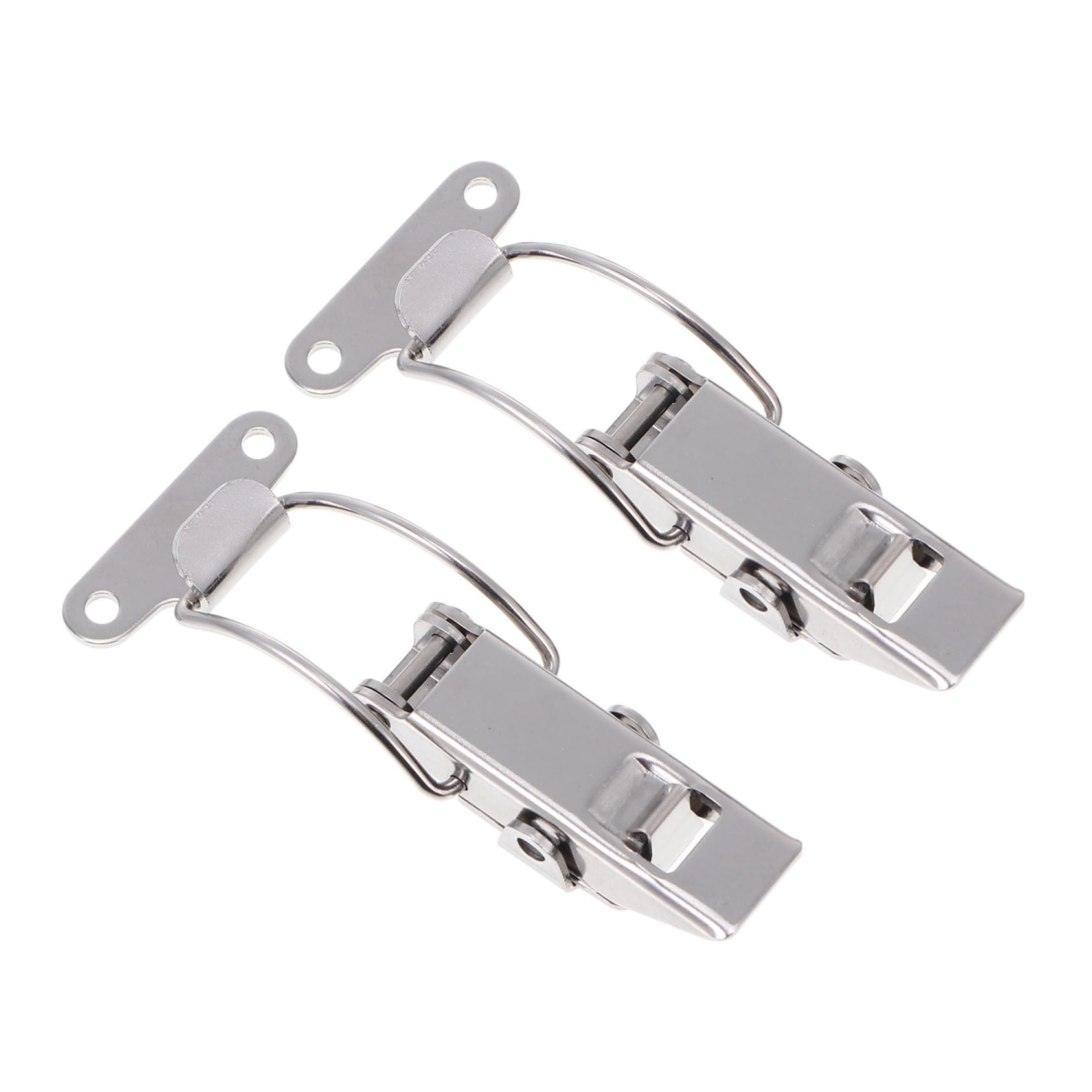 HOLIDYOYO 2Pcs Stainless Steel Toggle Latch Hasp Lock Accessory for Cabinets Cases and Mechanical Equipment Durable and Practical Design for Smooth Operation