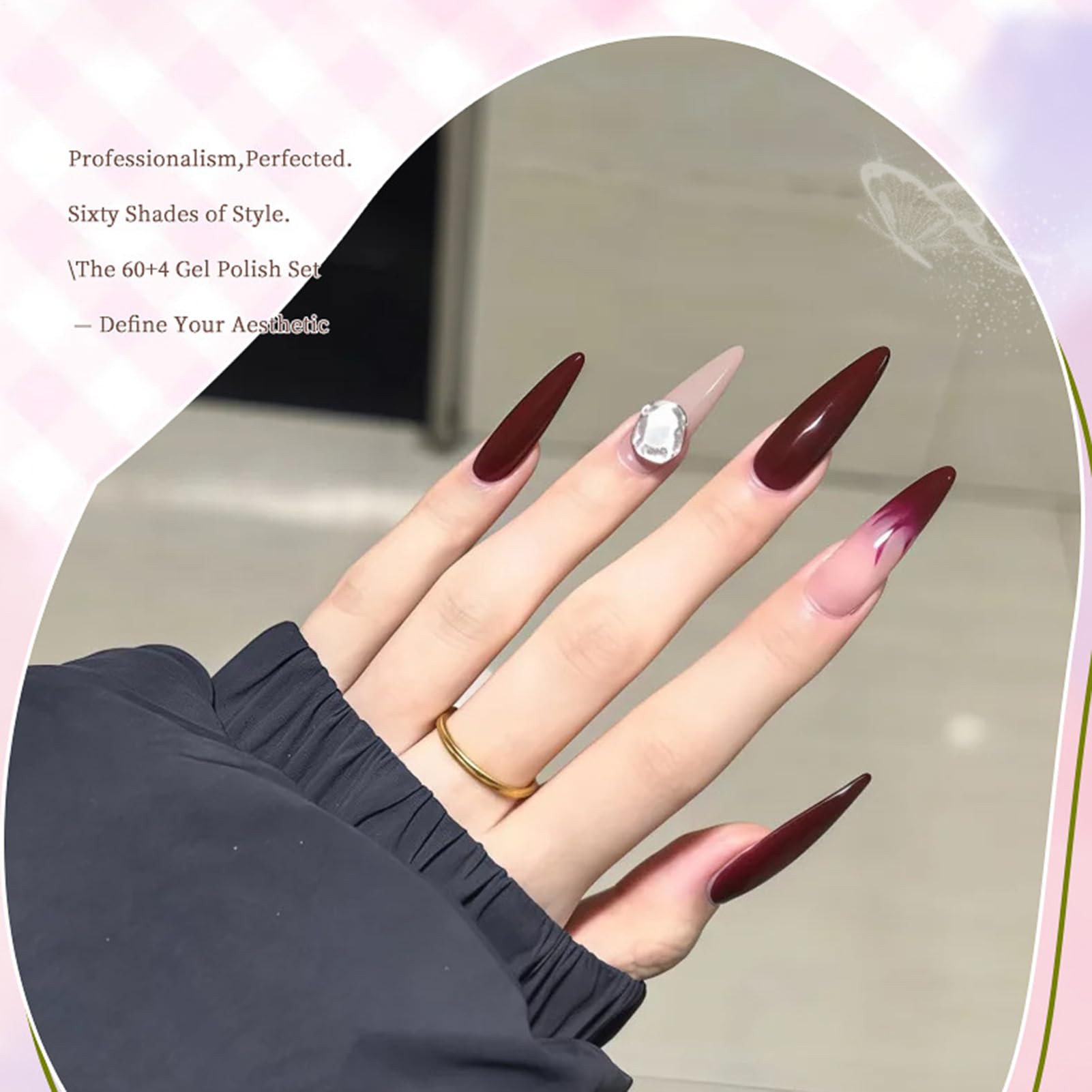Gel-Nagellack-Set 60 Farben Schnelltrocknend Langanhaltend Handpflege | Gel Nagellack Für Täglich Zuhause Reise Maniküre Spa Pflege Hochzeit Party Feiertag Festival Sommer