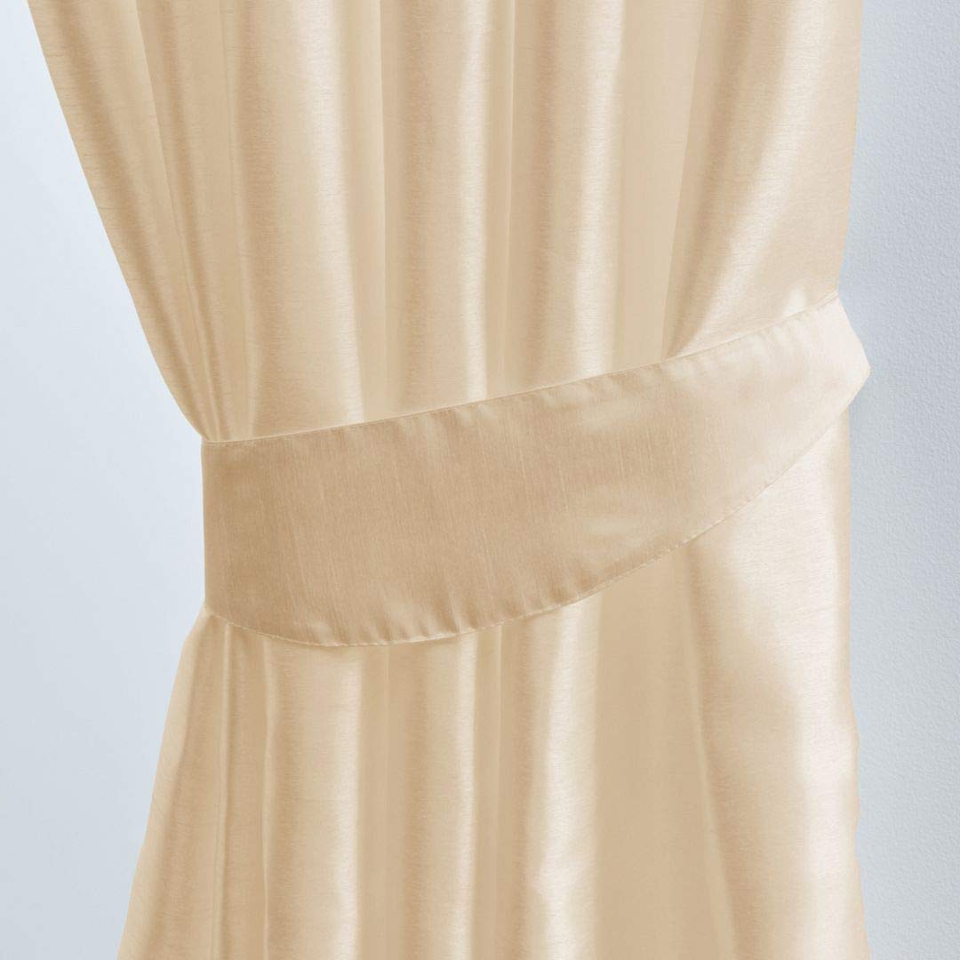 John Aird Cream Pair Of Faux Silk Tie Backs (Cream)