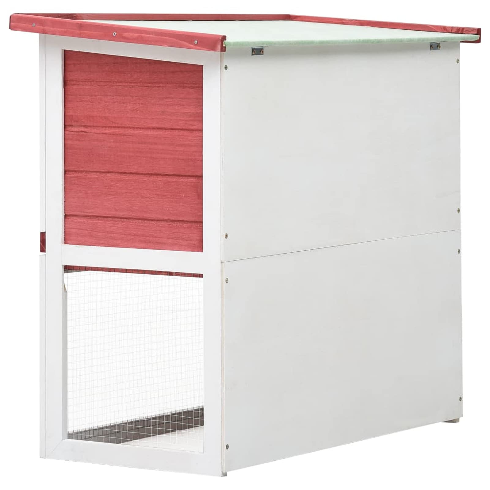 Jaula conejera con 1 Puerta, Jaula Cobaya, Jaulas para Conejos, Jaula Hamster, Casa Conejo, Casita Conejo, Nido Conejo, Madera Rojo
