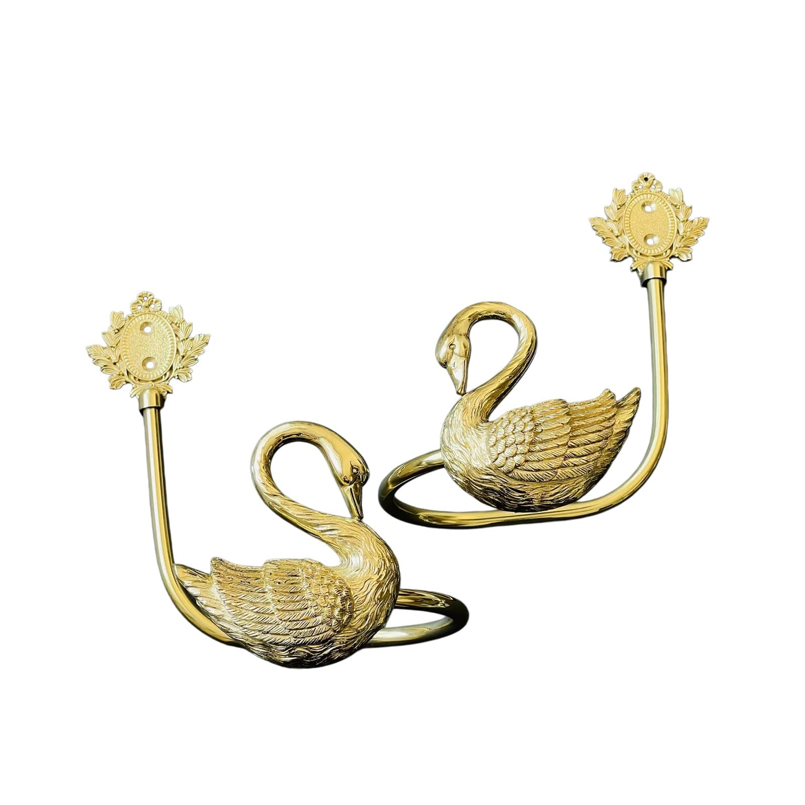 Curtain Holdbacks, Decorative Window Drapery Tiebacks (2 Pack/1 Pair), Curtain Tie Back Hooks for Wall