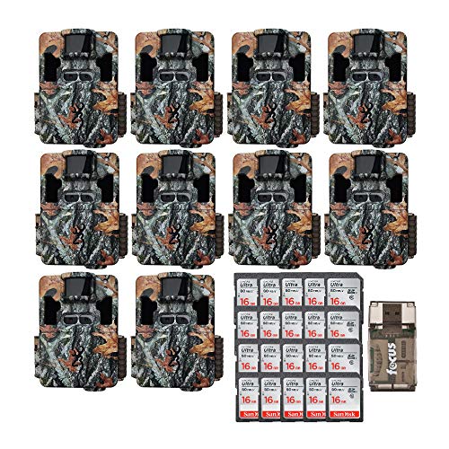 Exclusive Discount 70% Price  Ten Browning Dark Ops Pro XD Dual Lens 24MP 1080p Trail Cameras with Twenty 16GB Cards and Focus USB Reader