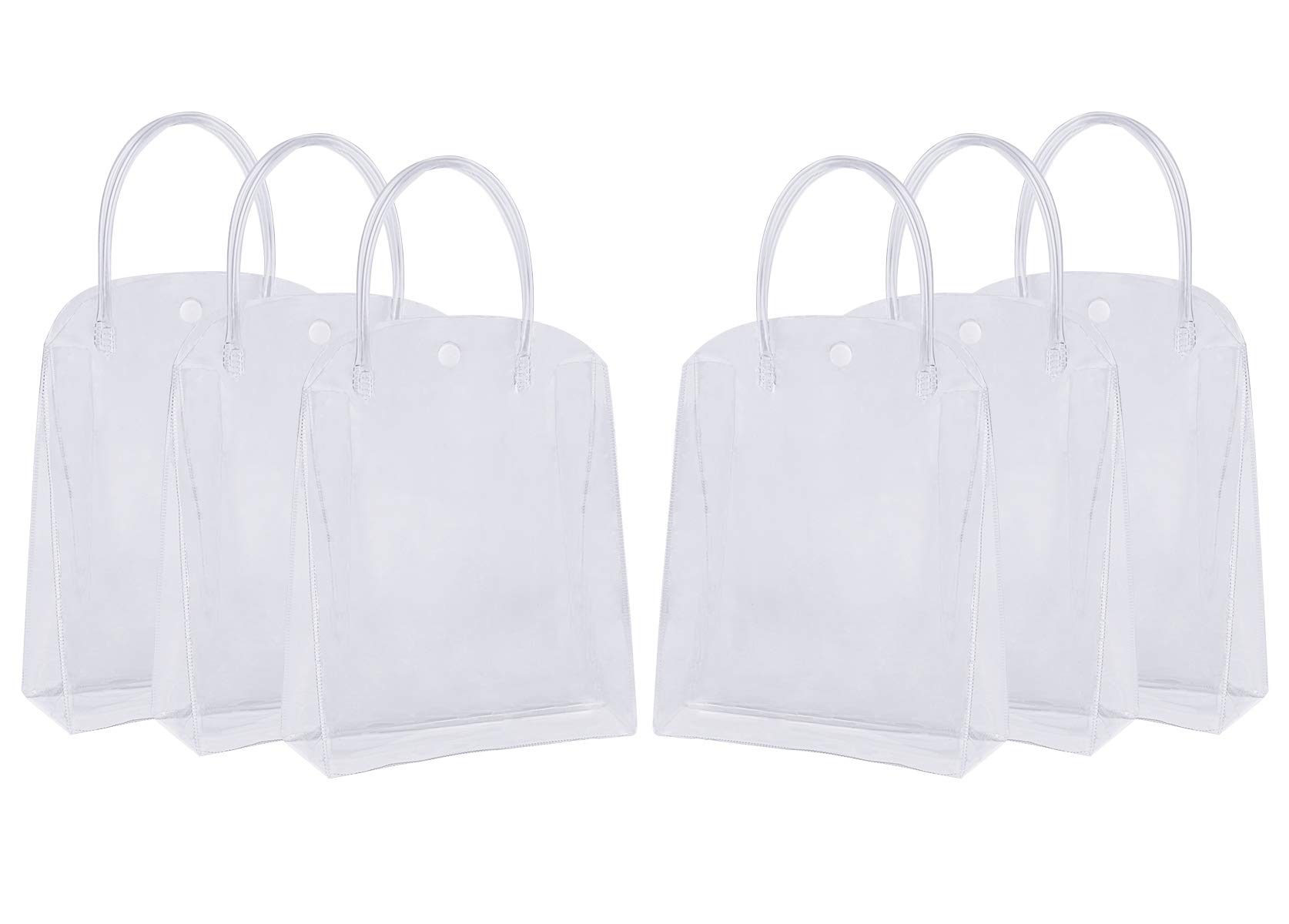 Clear Plastic Gift Bags with Handles, Sdootjewelry 36 Pack Heavy Duty
