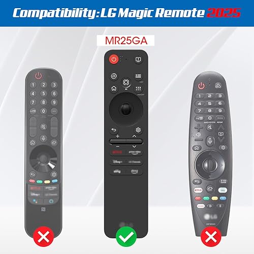 Miniatura 2 de Funda de silicona para control remoto LG MR25GA antideslizante Funda protectora para MR25GA Magic Remote Compatible con LG OLED Smart TV Series 2025