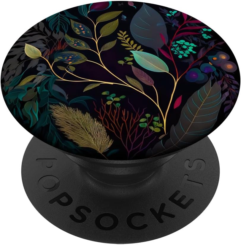 Floral Boho Foliage Flower Flora Nature Vegetation Flowery PopSockets MagSafe PopGrip for iPhone