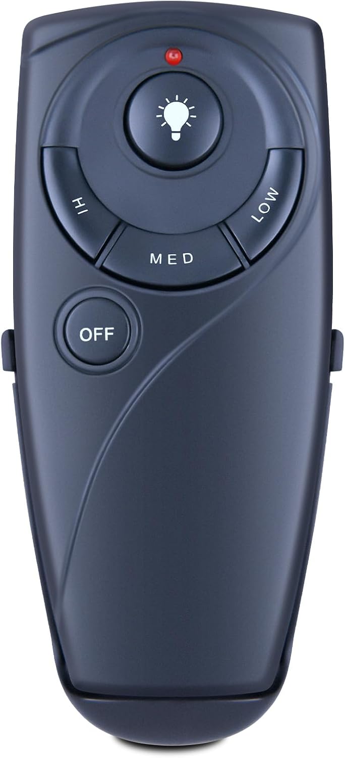 Ceiling Fan Remote Control Replacement, FAN-53T Remote for Harbor Breeze Hampton Bay with 3 Speed, Light Dimmer, Compatible with Fan-HD 11T L3HFAN11T L3HFAN35T1 CHQ8BT7030T UC7030T KUJCE9103