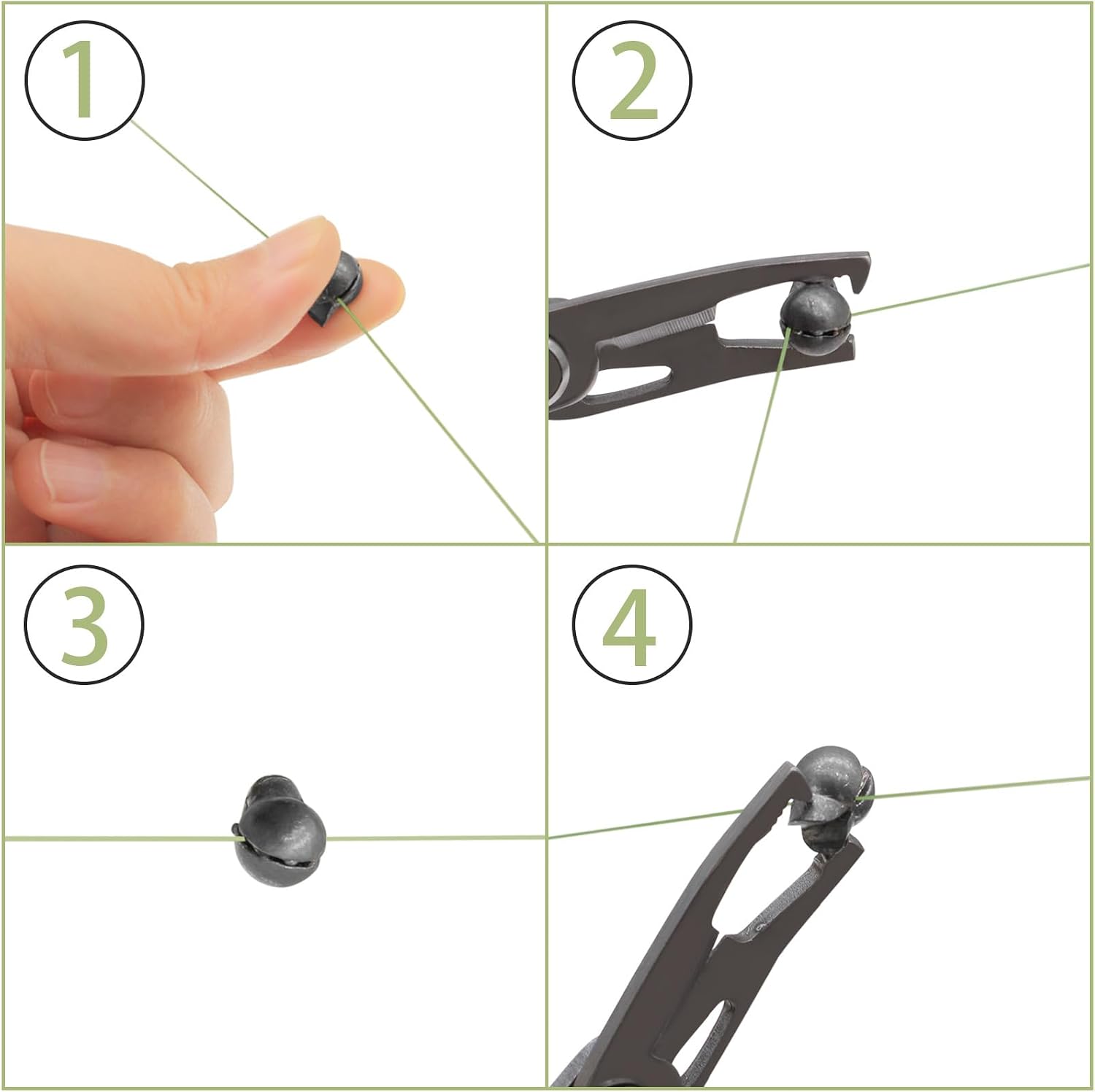250/180Pcs Split Shot Fishing Weights Sinkers, Round Open Mouth Design Fishing Weight Clip on Sinker Weight Freshwater Saltwater Fishing Accessories Gift for Fishing Lovers