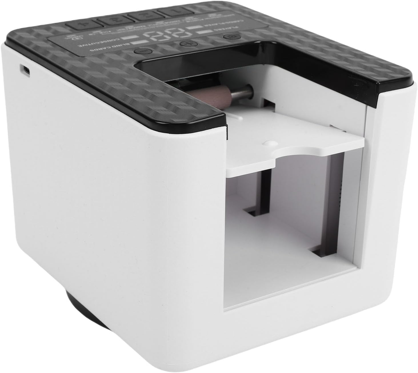 Asixxsix Automatic Card Shuffler and Dealer, 2 Decks Support 3-8 Players, Rechargeable Battery Operated Playing Card Shuffler Machine, Automatic Card Dealer Machine