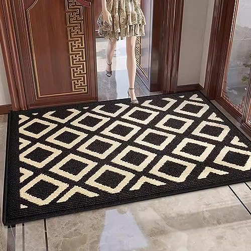Tapete absorbente moderno para puerta de entrada, tapete de 120 cm de largo con respaldo antideslizante, ideal para el hogar, la oficina y el hotel, atrapa la suciedad del pasillo, alfombra