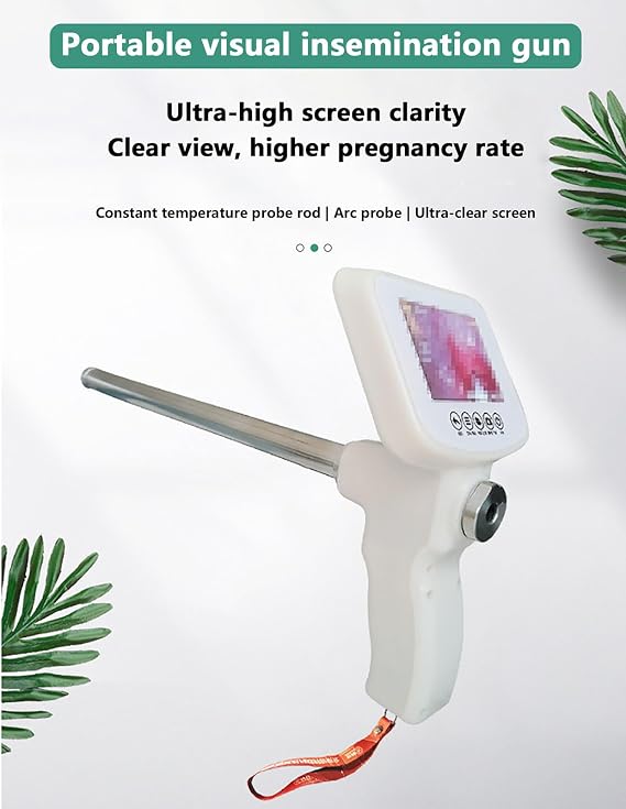 Professional Visual Insemination Kit,Animal Artificial Insemination Tools,Endoscope Veterinary Equipment, Veterinary Breeding Kit,for Farm & Ranch