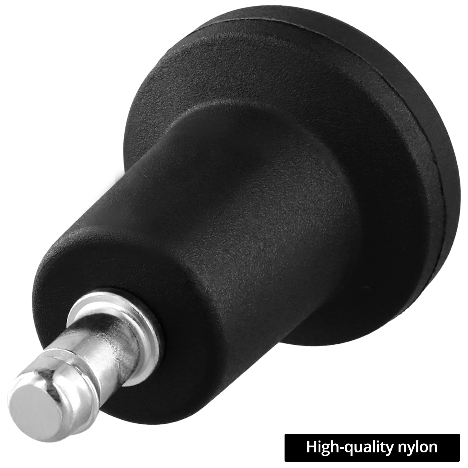 QWORK® 5 sztuk wymiennych prowadnic do krzeseł, okrągłe zamienne krzesło biurowe stoper ślizgowy z ramą 50 mm