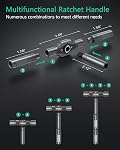 ORIA Jeu de tournevis magnétique, 24 en 1 Kit de tournevis à cliquet avec DIY Poignée amovible à cliquet et multi bits, Kit d'outils de réparation de précision portable pour l'électronique, l'ordinateur, le mobilier