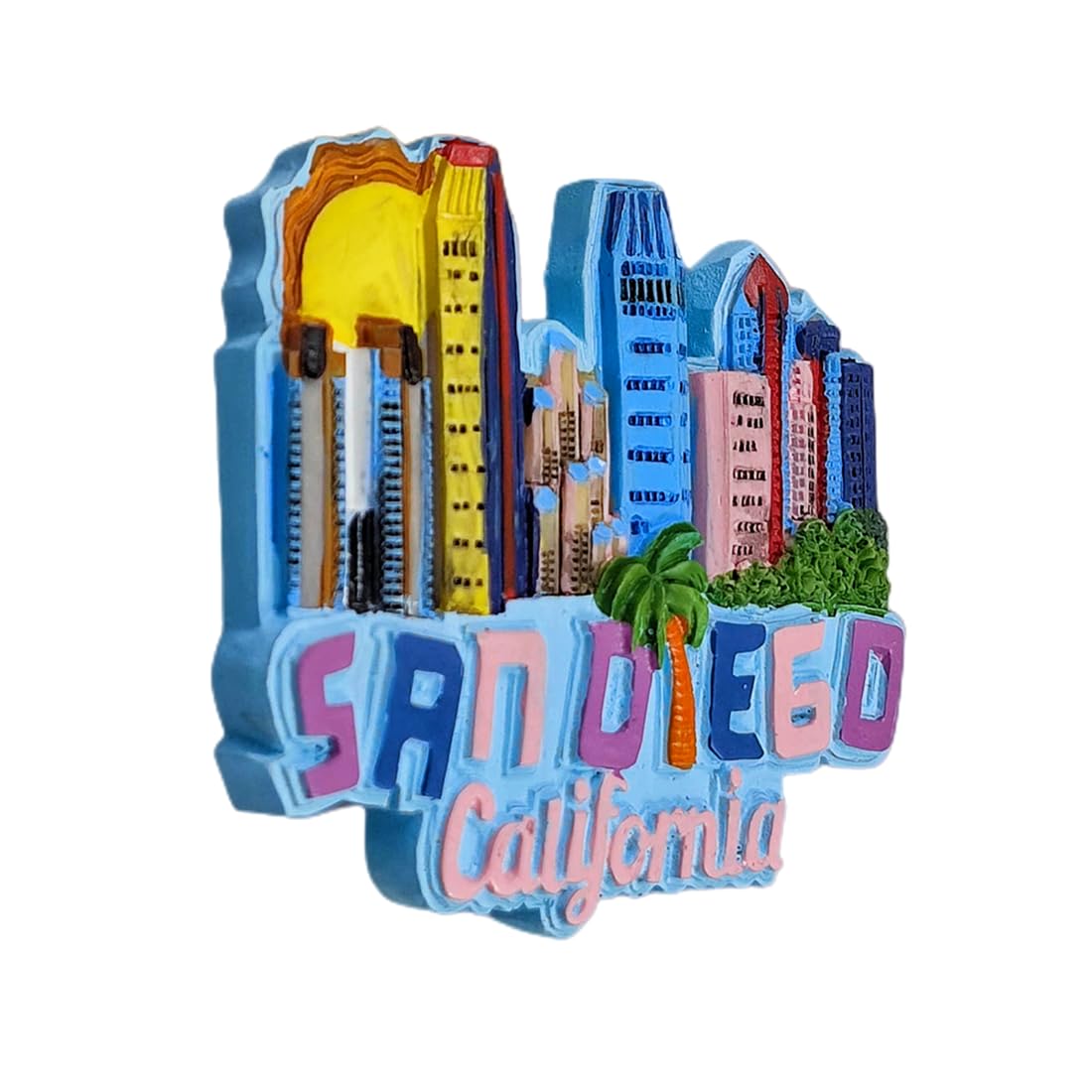 Calamita 3D Stoccolma Svezia - Magnete Da Frigorifero Souvenir Artigianale In Resina (5 X 7,3 Cm)