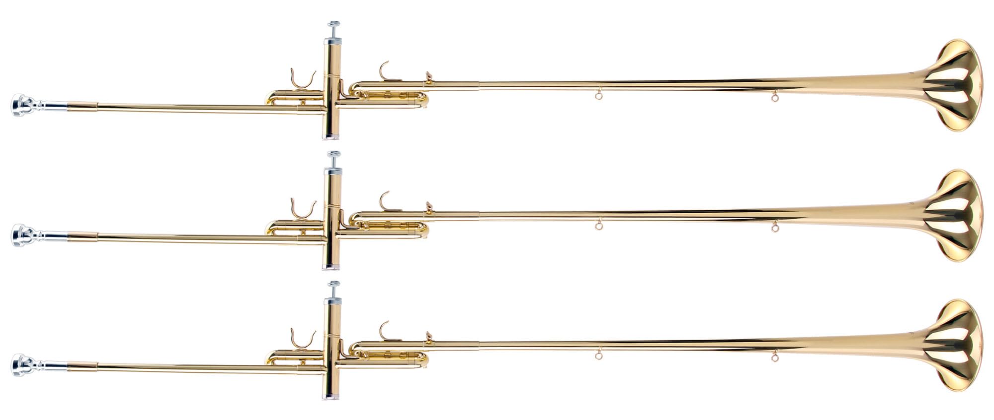 Classic Cantabile Set da 3 Tromba Aida Classic Cantabile BRASS AT-1871 - Accordatura Bb - Pistone abbassato di un tono intero - Ottone dorato - Inclusi bocchino e custodia leggera