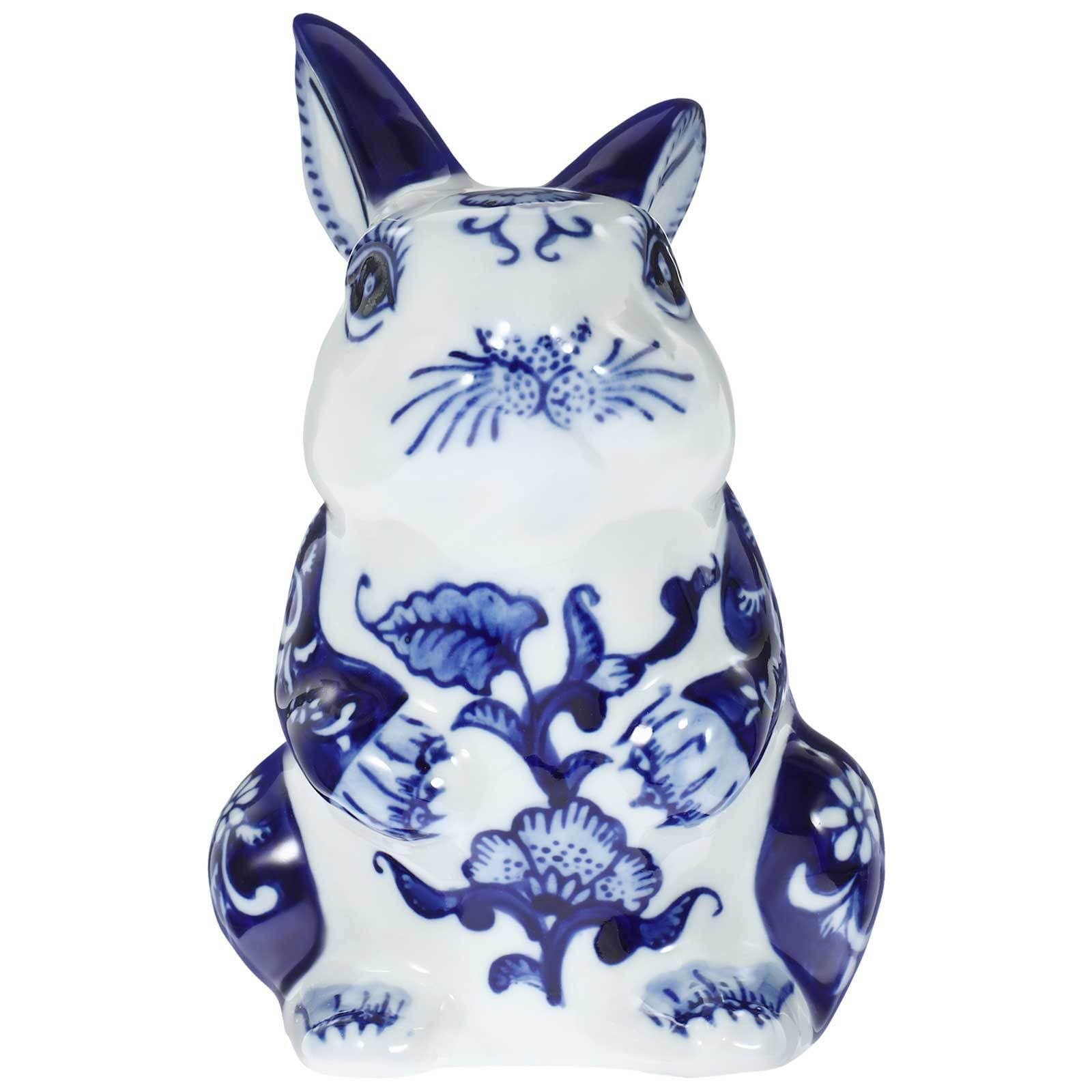 Lapin en Céramique Idée Cadeau Ornement Délicat pour Intérieur