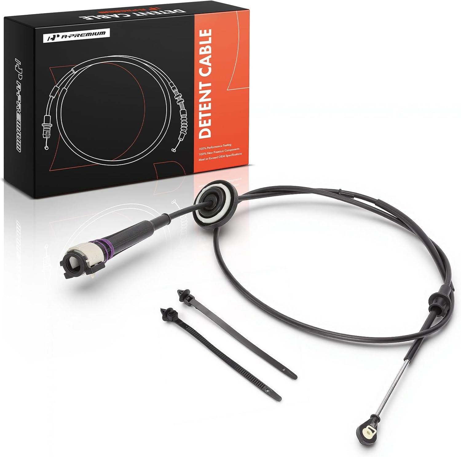 A-Premium 74.48 inch Automatic Transmission Detent Cable Compatible with Chevrolet Silverado 2500 3500 HD, Tahoe, Avalanche, Suburban 1500, Suburban 2500 & GMC Sierra 1500, Yukon & Cadillac Escalade