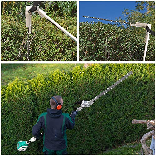 Enegitech ZMPH02 20-Inch Hedge Trimmer Shaft Attachment 1” Cut Capacity 58V Lithium-ion Power Head System Cordless Gardening Power Tool (Attachment Only) - Thumbnail 5