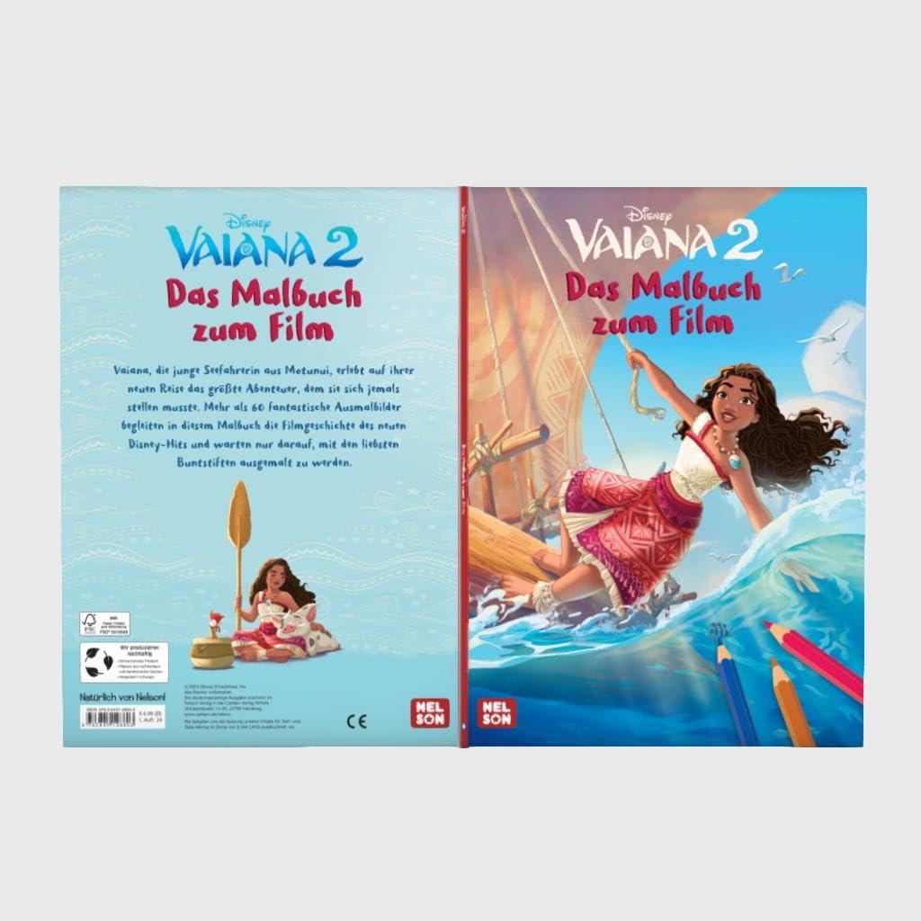 Disney Kreative Beschäftigung: Vaiana 2: Das Malbuch zum Film: Mehr als 60 Ausmalbilder aus dem neuen Disney-Hit ab 3 Jahren
