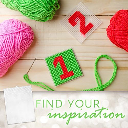 Darcie 10.5 x 13.5-Inch 7 Plastic Canvas Count, Pack of 12, Clear