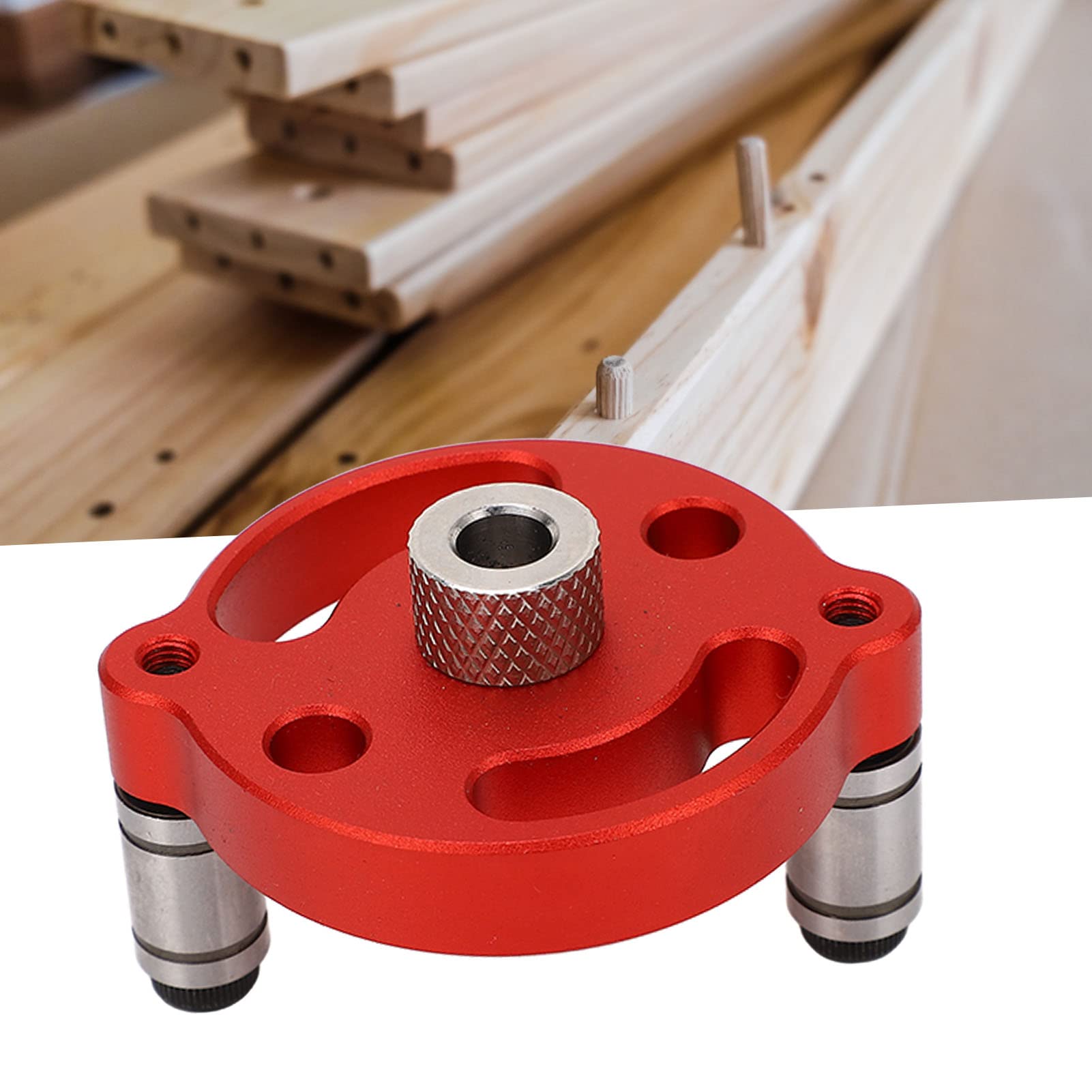 Localizzatore di Punzoni, 7 Pinze per Trapano Set di Punzoni Rotondi 8 Punte per Trapano Buoni Piedini di Regolazione della verticalità per Progetti di Lavorazione del Legno (#2)